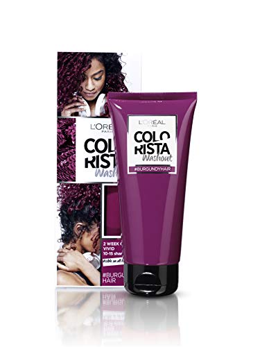 L’Oréal Paris Colorista Burgundy Washout 1-2 Weken Haarkleuring coloración del cabello Borgoña 80 ml - Coloración del cabello (Borgoña, Burgundy, 80 ml, 42 mm, 62 mm, 172 mm)