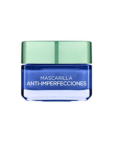 L'Oreal Paris Dermo Expertise - Arcillas puras mascarilla anti imperfecciones, color Azul - total 50 ml