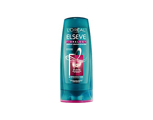 L'Oréal Paris Elsève Acondicionador creador de materia Fibralogy, de 200 ml, 4 unidades
