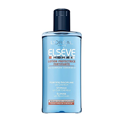 L'Oréal Paris elsève Loción para hombre, protectora, fortalecedora, anticaspa – Juego de 2