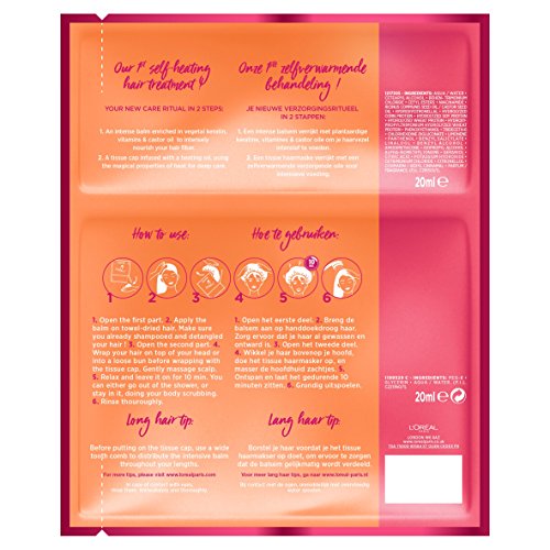 L’Oréal Paris Elvive 3600523627257 mascarilla para el pelo Mujeres 40 ml - Mascarillas para el cabello (Mujeres, Cabello dañado, 40 ml, Nutrición, Fortalecimiento, Aceite de ricino)