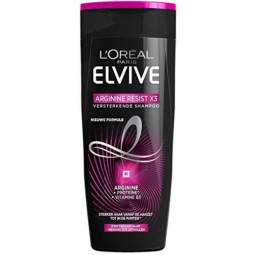 L’Oréal Paris Elvive Arginine Resist X3 250ml Unisex No profesional Champú - Champues (Unisex, No profesional, Champú, Sensitive hair, 250 ml, Anticaída)