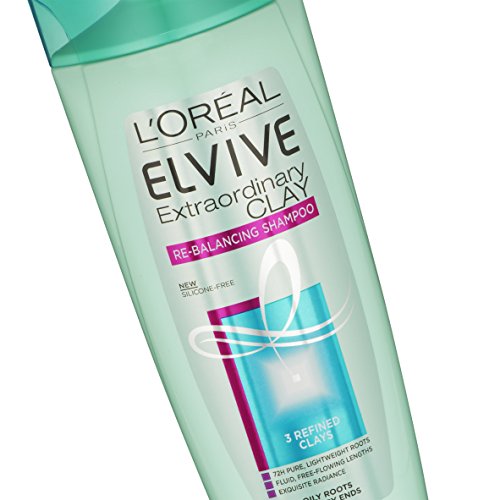 L'Oreal Paris Elvive extraordinaria arcilla reequilibrio Shampoo, 500 ml