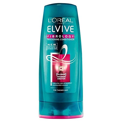 L'Oréal Paris Elvive Fibrology Juego de champú y acondicionador creador de densidad, pack de ahorro, 400 ml Pack de envases grandes.