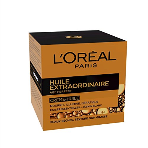 L’Oréal Paris Extraordinary Oil 50ml crema de día Piel seca - Cremas de día (Mujeres, Piel seca, Regenerador, Brillo, Suavizante, Jazmín, Cazuela, Essential oil)