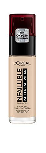 L'Oréal Paris - Fond de Teint Fluide Infaillible 24h Fresh Wear - Tous Types de Peaux - Teinte : Ivoire (20) - 30 ml