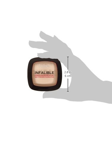 L'Oréal Paris - Infallible 24H, Maquillaje en Polvo Compacto, Tono 123