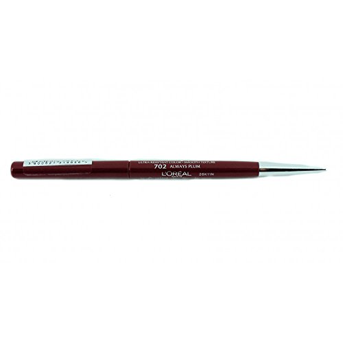 L’Oréal Paris Infallible Lip Liner 702 Always Plum Rojo - Delineadores labiales (Rojo, Always Plum, Italia, 8 mm, 8 mm, 130 mm)