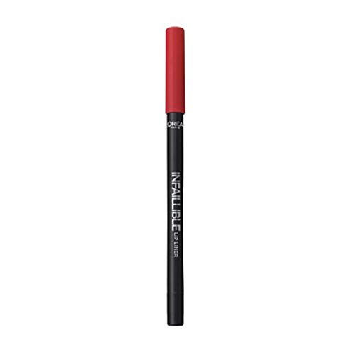L'Oréal Paris Infallible Lip Liner, rojo 105 Red Fiction