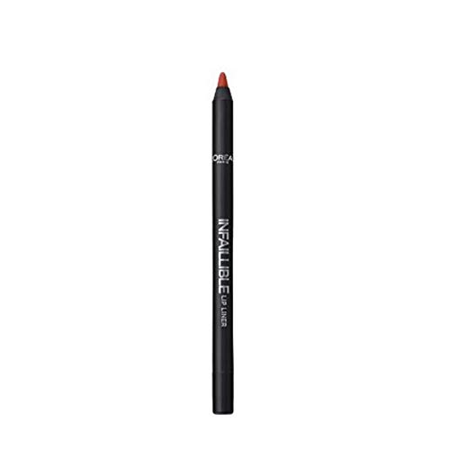 L'Oréal Paris Infallible Lip Liner, rojo 105 Red Fiction