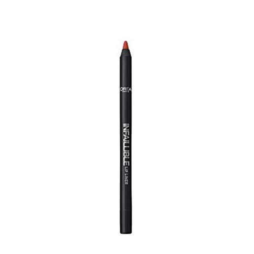 L'Oréal Paris Infallible Lip Liner, rojo 105 Red Fiction