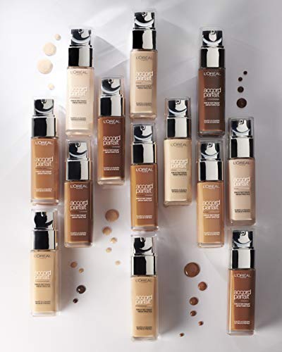 L’Oréal Paris Make-Up Designer Accord Parfait - 5.D/5.W Golden Sand - Foundation base de maquillaje Frasco dispensador Líquido - Base de maquillaje
