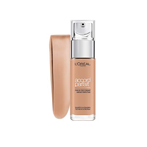 L'Oréal Paris Make-Up Designer Accord Parfait R5 Sable Rosé Frasco dispensador Líquido - base de maquillaje (Sable Rosé, R5, Frasco dispensador, Líquido, Natural, Francia)