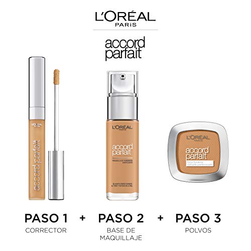 L'Oréal Paris Make-up designer Base de Maquillaje Acabado Natural Accord Parfait 5R Sable Rosé, 30 ml