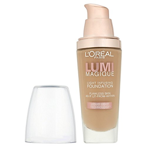 L’Oréal Paris Make-Up Designer Lumi Magique N4 Pure Beige base de maquillaje Frasco dispensador - Base de maquillaje (Frasco dispensador, Pure Beige, N4, Matificante, Hidratante, Iluminador, 14 h)