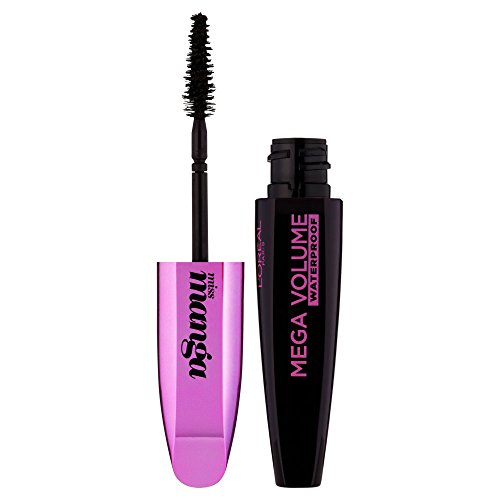 L’Oréal Paris Make-Up Designer Mega Volume Miss Manga - Waterproof máscara de pestañas - Máscaras de pestañas (Negro, Voluminizadora, Italia, 23 mm, 22 mm, 128 mm)