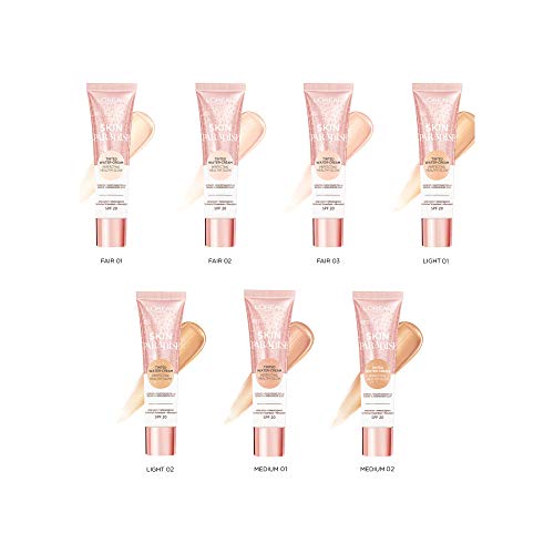 L'Oreal Paris Make-Up Designer Skin paradise Water-Cream Hidratante con Color y Spf 20, Tono Piel Claro Fair 02 42.5 g