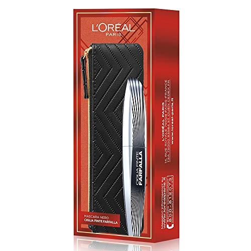 L'Oréal Paris Makeup - Máscara de pestañas con diseño de mariposa, con bolsillo, 50 g