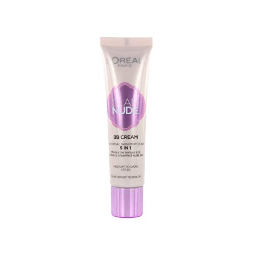 L’Oréal Paris Nude Magique BB - Crema universal perfeccionadora de piel, color medio a oscuro, 30 ml