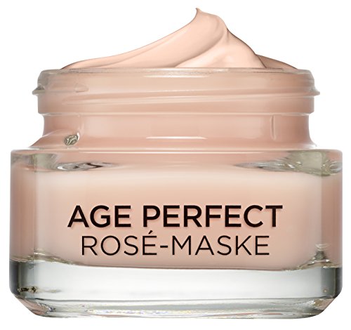 L'Oréal Paris, Perfect Golden Age mascarilla de crema rosa, cuidado fresco, paquete de 1 unidad (1 unidad de 50 ml)
