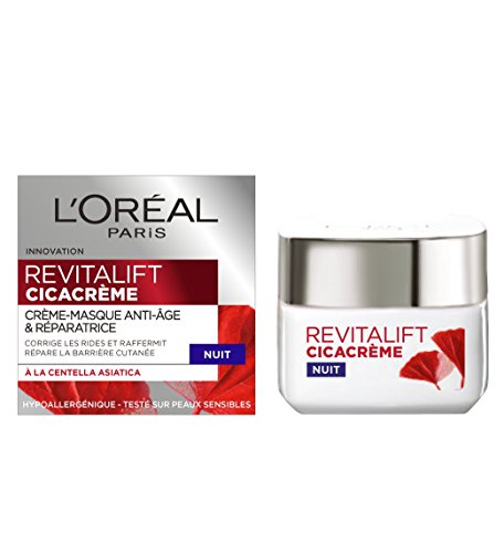 L'Oréal Paris Revitalift – Cicacrema – Crema antiarrugas y reparación – Antiedad – 50 ml – Lote de 2