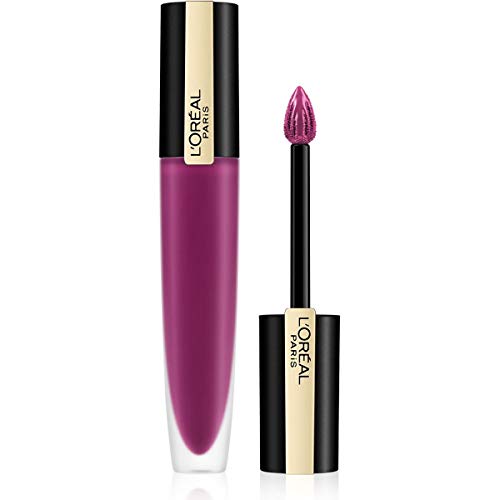 L'Oréal Paris Rouge Signature 104 I Rebel Pintalabios Mate Permanente Morado - 7 ml