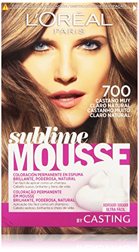 L'Oréal Paris Sublime Mousse Coloración Permanente, Tono 700 Castaño Muy Claro Natural