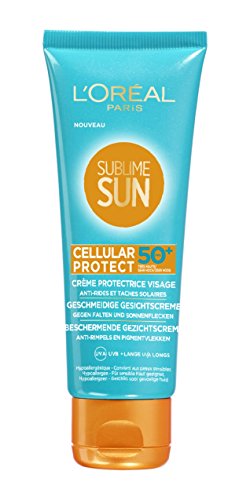 L'Oréal Paris Sublime Sun Cellular Protect Crème Solaire Visage Multi-protectrice FPS50 75 ml