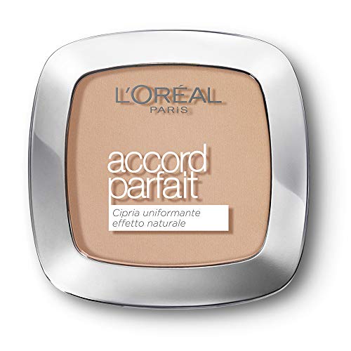 L'Oréal Paris True Match, Polvos Matificantes Accord Parfait, Tono Beige Rose R3
