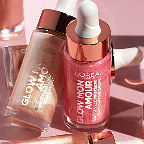 L'Oréal Paris Wake Up & Glow Mon Amour Gotas Iluminadoras, Tono Rosado - 15 ml