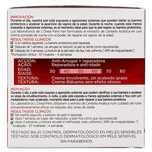 L'OREAL Revitalift cicacrem crema de noche reparadora antiedad tarro 50 ml