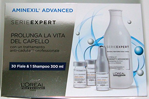 L'OREAL SERIE EXPERT AMINEXIL ADVANCED FIALE 30X6ML + DENSITY ADVANCED SHAMPOO 300ML