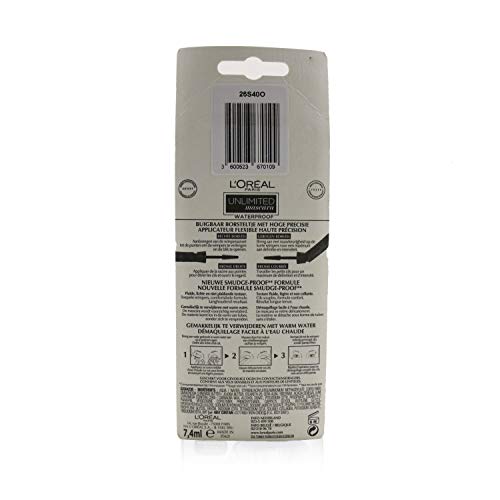 L'Oreal Unlimited Waterproof Mascara - # Intense Black 7.4ml