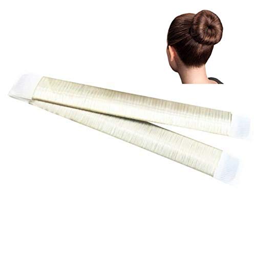 lossomly Hair Bun Maker French Hair Curler, Easy Donut Instant Hair Band Wrap French Twist Curler Shaper Ballet Headband Hairstyle Clip Rollers Tool para niñas Mujeres Rational