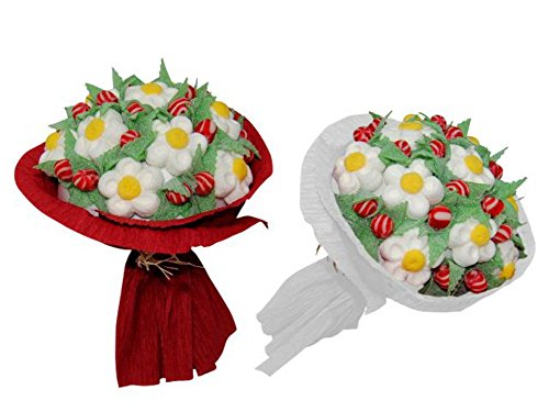 Lote de 2 Ramos de Golosinas Surtidas 300 Gramos (Unidad). Juguetes y Regalos Baratos para Fiestas de Cumpleaños, Bodas, Bautizos, Comuniones y Eventos.        