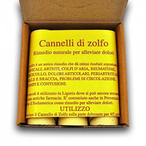 Lote de 5 cajas de barras de azufre para un total de 15 barras