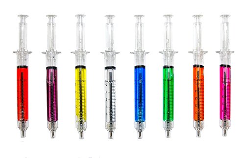 Lote de 8 bolígrafos en 8 colores diferentes, para médicos, enfermeros