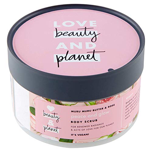 Love Beauty and Planet Exfoliante corporal manteca de muru muru y rosa Peace and Glow - 250 ml