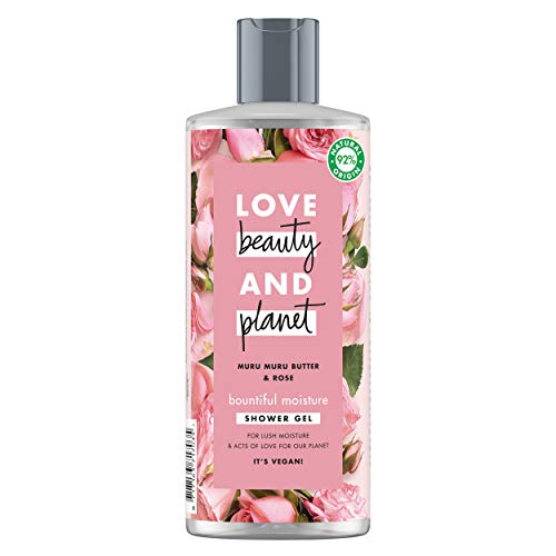 Love Beauty and Planet Gel de Ducha para Piel seca, Manteca de Murumuru y Rosa Vegano - Pack de 3 x 500 ml (Total: 1500 ml)