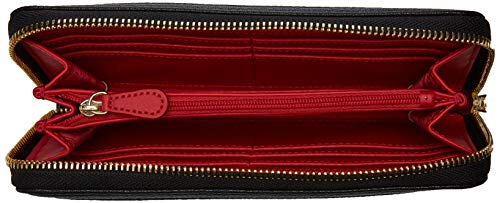 Love Moschino Grain PU, Cartera. para Mujer, Negro (Nero), 15x10x15 Centimeters (W x H x L)