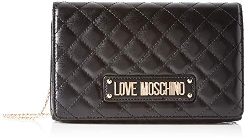 Love Moschino Jc4122pp18la0000, Bolsa de mensajero Unisex Adulto, Negro (Nero), 14x6x22 centimeters (W x H x L)