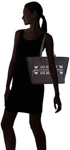 Love Moschino Jc4275pp0a, Bolso tipo tote para Mujer, Negro (Black), 12x27x40 Centimeters (W x H x L)