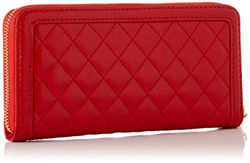 Love Moschino Quilted Nappa PU, Cartera. para Mujer, Rojo (Rosso), 15x10x15 Centimeters (W x H x L)