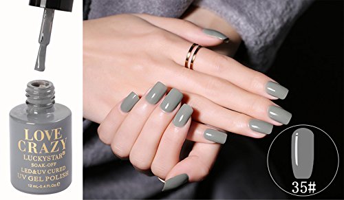 LoveCrazy 4pcs Kit De Colores 65-68 Esmaltes en Gel Manicura Francesa Uñas de Gel Esmalte Semipermanente Color Gel UV LED Manicura Arte