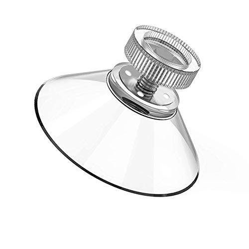 LOVEXIU Ventosa Ø 40 mm, 8 PCS Ventosa S Roscas M5 Acero Inoxidable, Ventosa con Tuerca moleteada Transparente para baño, Ventana de automóvil, portacepillos, Estante de Ducha, jabonera, Campin