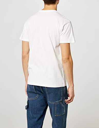 Lower East Camiseta Manga Corta Hombre, Pack de 5, Blanco, M