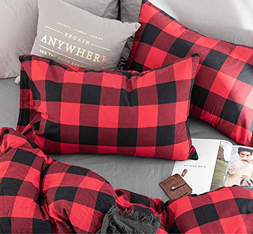 LTLCLZ Literie Rayas en algodón nórdico de Cuatro Piezas, Tintado, en algodón, Nouvelle Literie en algodón Simple (200 * 230 cm)