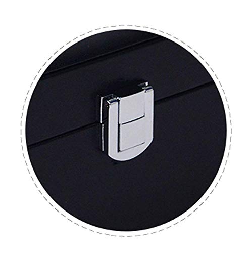 L.TSA Reloj Caja de Almacenamiento de Joyas Anillo de Almacenamiento Europeo Simple Collar 2 Capas de Gran Capacidad con Espejo