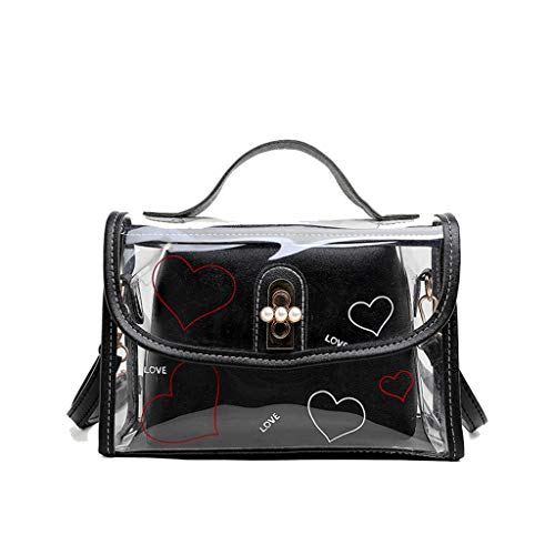 Luckycat Bolsas De Asas Transparentes Del Bolso La Jalea Laser Las Mujeres SeñOra Empaquetan Bolsos Hombro Portables Bolsa PequeñA Mensajero Transparente Femenina