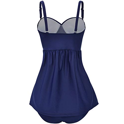 Luckycat Conjunto de Tankinis Mujer Talla Grande, Traje de baño Push up Beachwear Bikini